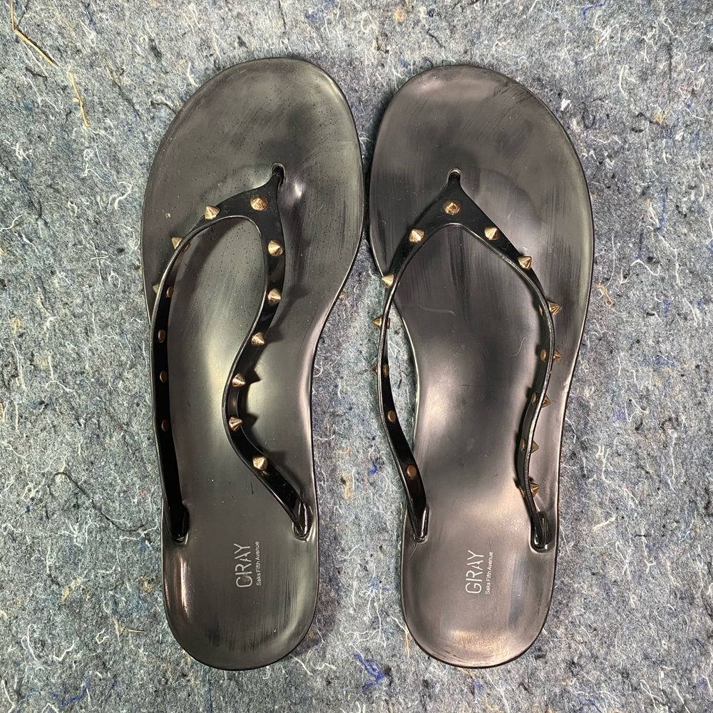Jelly Sandals with Studded Upper